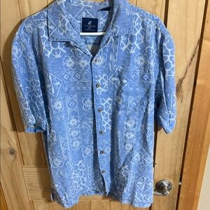 Caribbean Joe Blue Floral Men's Shirt